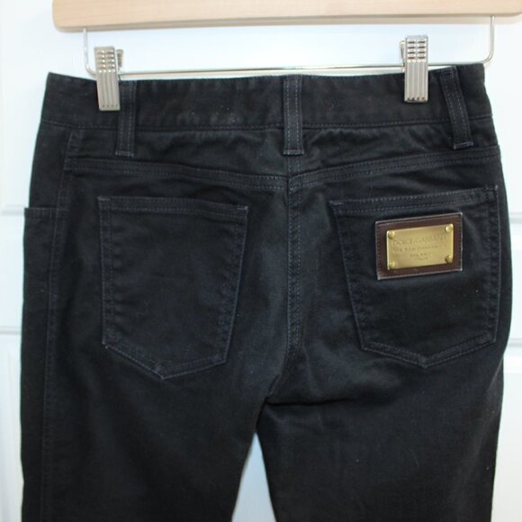 Dolce & Gabbana Low Rise Skinny Ankle Black Authentic Size 38 - Picture 8 of 11